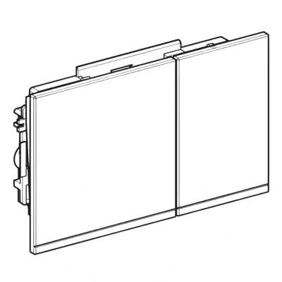 Image of Geberit Omega60 flush plate glass/white (243.118.SI.1)