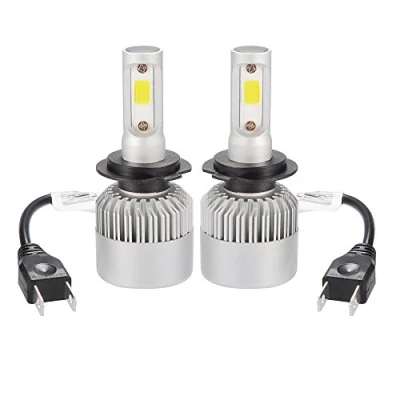 Image of 16000LM Max 200W (2 Bulbs) CREE LED Car Headlight H7 Halogen Lamp Bulb Built in Cooling Fan 6000K White