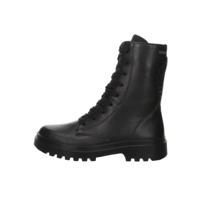 Image of Superfit ABBY Laceup ankle boots for kids, Size: 9.5K, Schwarz Leather