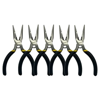 Image of BOOSDEN 5 inch Small Needle Nose Pliers Set, Pack,Small Mini Precision Set,Mini Long with Wire Cutter for Jewlery Making and DIY