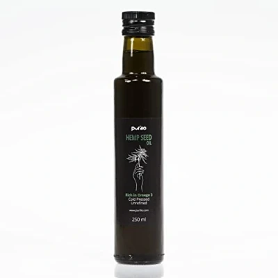Image of Hemp seed oil, cold pressed, unrefined Purillo (250 ml)