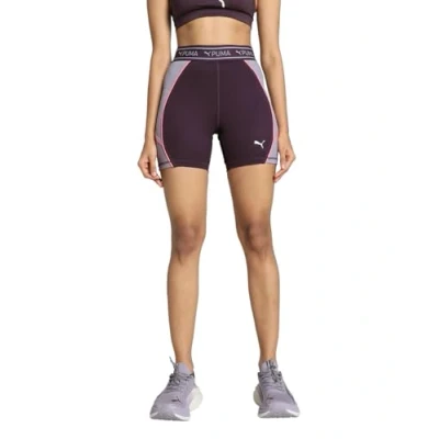 Image of Puma FIT Train Strong Short Leggings, Women&#039;s, Size: XL, Midnight plum