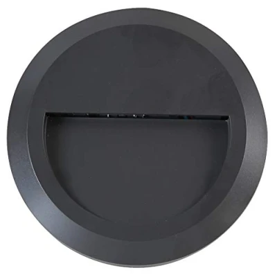 Image of Pro Elec PEL01335 2W Circular LED Wall Light, 70l m, 4000K, IP65, Class II, Dark Grey