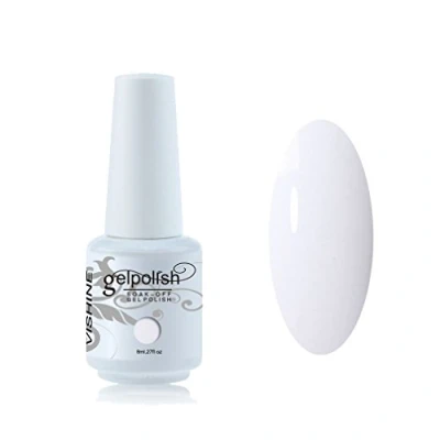 Image of Vishine 8ml Gelpolish UV LED Soak Off Varnish Color Gel Nail Polish Manicure Salon Clear White #1433