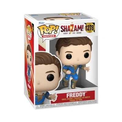 Image of Funko POP! Movies: Shazam 2 Freddy Collectable Vinyl Figure Gift Idea Official Merchandise Toys for Kids &amp; Adults Movies Fans Model Collectors and Display