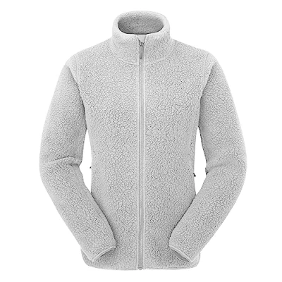 Image of Rab Women’s Shearling Jacket Lightweight Full Zip Fleece for Trekking, Climbing, Camping, and Casual Use Pewter 10