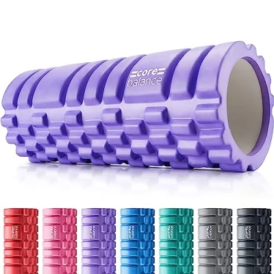 Image of Core Balance Foam Roller For Deep Tissue Muscle Massage, Trigger Point Grid Sports Massager, Fitness Gym Physio