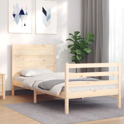 Image of vidaXL Bed Frame without Mattress 100x200 cm Solid Wood