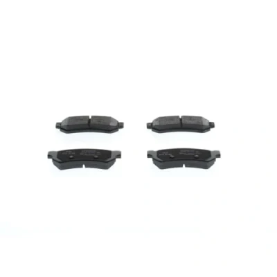 Image of 96800089 Brake pad set BOSCH 0 986 460 007 Low Metallic with anti squeak plate, mounting manual CHEVROLET: Lacetti Hatchback, Saloon