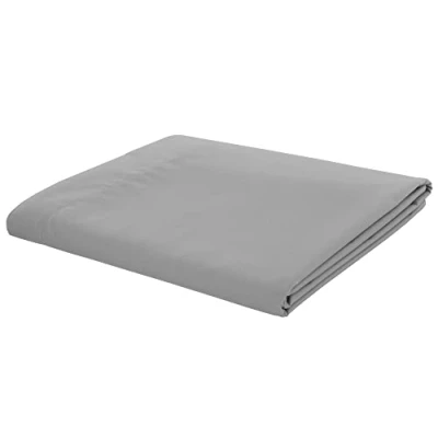 Image of Catherine Lansfield Easy Iron Percale Combed Double Flat Sheet Grey