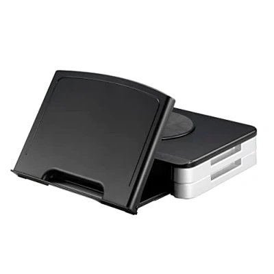 Image of Q Connect Monitor Stand with Built In Angled Copyholder Black