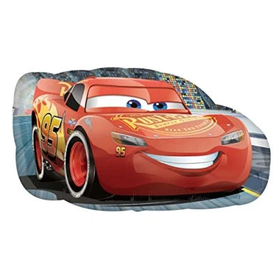 Image of Amscan 3537001 S/Shapecars Lightning Mcqueen
