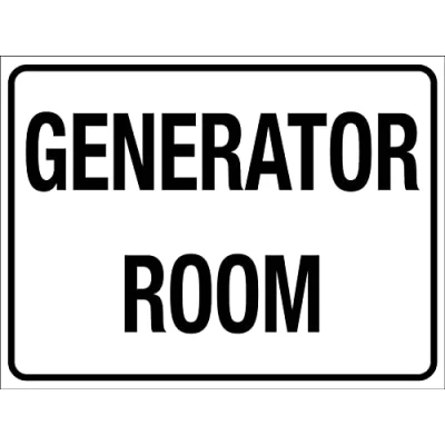 Image of Generator Room Sign Metal Tin Sign12x16 Inches Caution Danger Safety Security Warning Notice Signs
