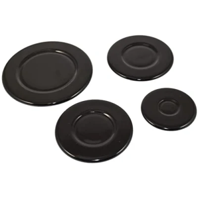 Image of Ufixt Cooker Hob Gas Burner Cap 4 Piece Set 55mm 75mm 100mm For Moffat and Morphy Richards Small: Medium: Diameter x 3mm Large: