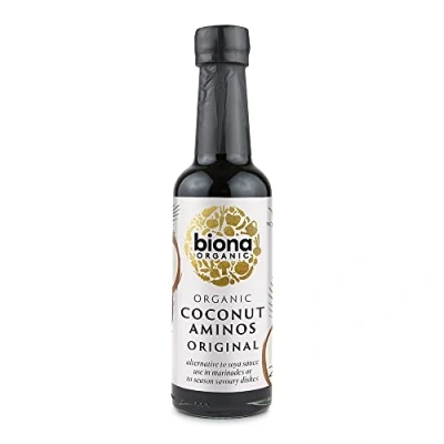 Image of Biona Organic Original Coconut Aminos 250 ml Certified Sap and Sea Salt Alternative to Soya Sauce Gluten Soy Free Naturally Vegan