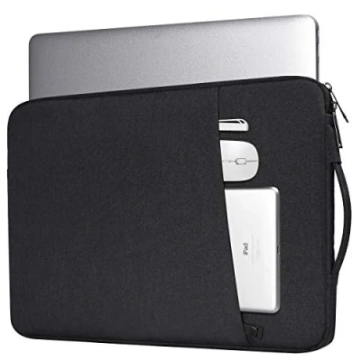 Image of 14 Inch Laptop Sleeve Case for Dell Latitude 14/Inspiron 14, Acer HP Lenovo ASUS Chromebook 14/ Stream ZenBook VivoBook IdeaPad 3 Computer Notebook Bag(Black)