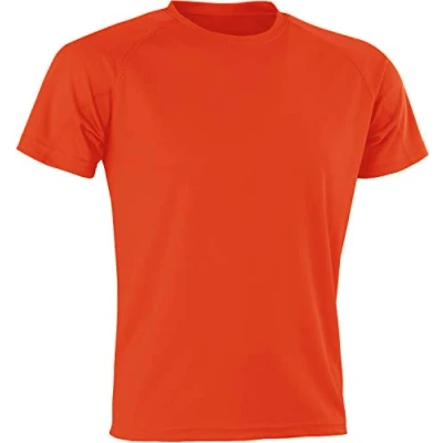 Image of Spiro Men Performance Aircool T Shirt Orange, Medium