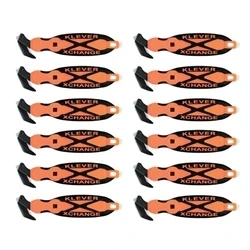 Image of Klever X Change Safety Cutter with Wider Head and Scraper Orange Pk 12