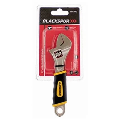 Image of The Home Fusion Company 6&quot; Inch Adjustable Spanner Wrench Forged Tool Cushioned Grip