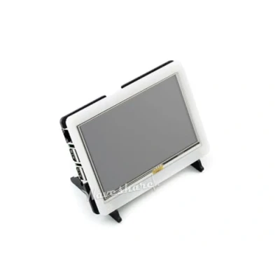 Image of Waveshare Bicolor(White&amp;Black) Bracket Case for 5inch HDMI LCD Combines The Touch Screen and Pi into an All in one Device …