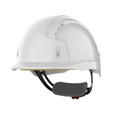 Image of JSP EVOLite Lightweight ABS Safety Helmet Wheel Ratchet Vented White (AJB170 000 100)