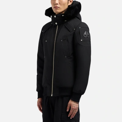 Image of Moose Knuckles Ballistic Cotton Blend Bomber Jacket M