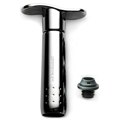 Image of Le Creuset Black Nickel WA 137 Pump + 3 Stoppers