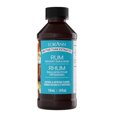 Image of Lorann Oils Bakery Emulsions Natural and Artificial Flavor 4oz Rum, Other, Multicoloured, 6.82 x 13.43 cm