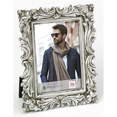 Image of walther Design Picture Frame Silver 13 x 18 cm Saint Germain Portrait QS318S