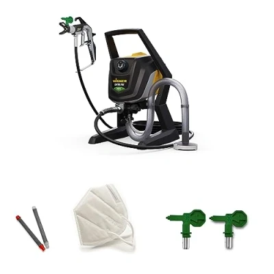 Image of WAGNER Airless ControlPro 250R Paint Sprayer for interior and exterior wood, metal, wall ceiling paints, covers 15 m² in 2 min, 110 bar, adjustable spray pressure, 9 m hose
