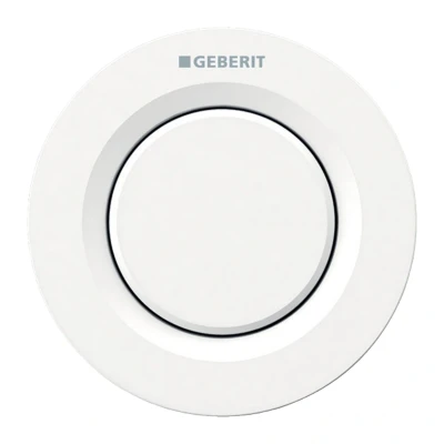 Image of Geberit Type 01 Pneumatic Single Flush Button For Sigma Concealed Cistern Alpine White (116.041.11.1)