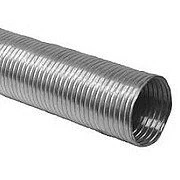 Image of 100 mm Aluminium Flexible Tube, Hose, 3 m, Compressed to Approx. 1 Heat Resistant up 200 Degrees