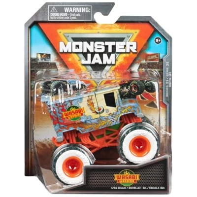 Image of Monster Jam 2023 Spin Master 1:64 Diecast Truck Series 31 Feast Chase Wasabi Warrior