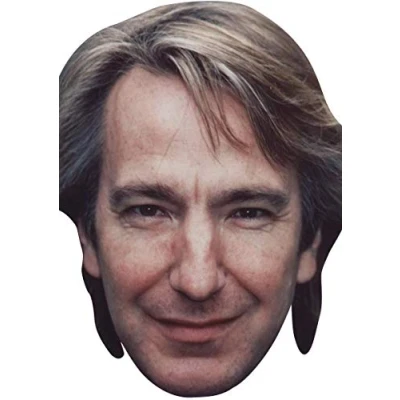 Image of FoxyPrinting Alan Rickman Young Tv Movie Star Celebrity Cardboard Party Face Mask Fancy Dress