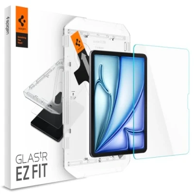 Image of Spigen Glas.tR EZ Fit Tempered Glass Tablet Screen Protector for iPad Air 6th Generation M2 (2024) 1 Pack
