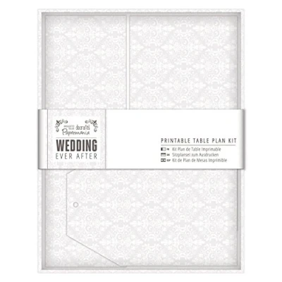 Image of Papermania Printable Table Plan Kit Wedding Damask