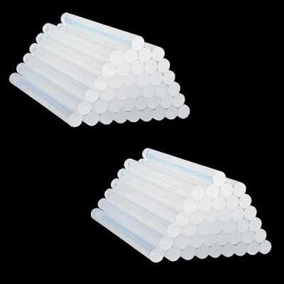 Image of MUKCHAP 100 PCS 11mm x 150mm Hot Glue Sticks, Melt Gun Clear Sticks for DIY Craft Art