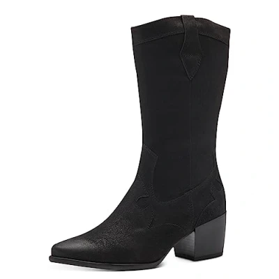 Image of MARCO TOZZI Women&#039;s 2 25083 41 Boot Heel, Black, 5