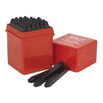 Image of Sealey Letter &amp; Number Punch Set 36pc 2.5mm
