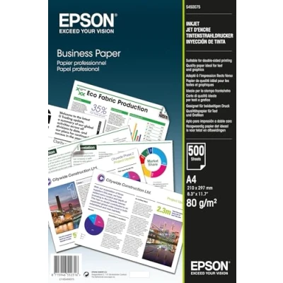 Image of Epson A4 Business Plain Paper (Pack of 500), C13S450075, White