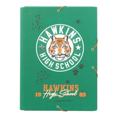 Image of Grupo Erik Stranger Things A4 File Folder 13.4 x 10 inches 34 25.5 cm 3 Flap Document Organizer School Gifts Merchandise