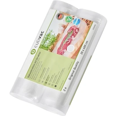 Image of 2 Vacuum Food Sealer Rolls 20 x 600cm Original, with 12 Metres Total