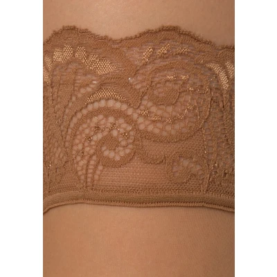 Image of Falke MATT Deluxe 20 Denier STAY UPS Transparent Overtheknee socks, Women&#039;s, Size: 2.5 4, Powder new