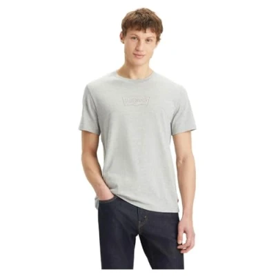 Image of Levi&#039;s Men&#039;s Graphic Crewneck Tee T Shirt, Corded Batwing Mhg, S
