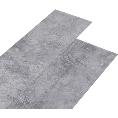 Image of vidaXL Non Self adhesive PVC Flooring Planks 5.26 m² 2 mm Cement Grey