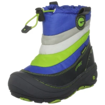 Image of Hi Tec Unisex Child Equinox Snow Boots, Dark Grey/Lime, 10 UK