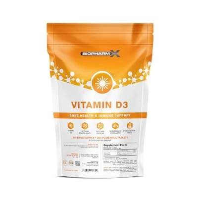 Image of Maximum Strength Vitamin D 4000 iu + (365 Tablets / 1 Year Supply) 100% Pure Certified D3 Cholecalciferol