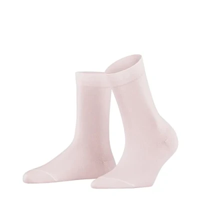 Image of FALKE Women&#039;s Cotton Touch W SO Thin Plain 1 Pair Socks, Pink (Light 8458) new eco friendly, 2.5 5