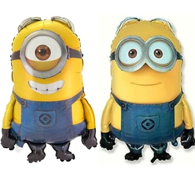 Image of Set Of 2 30&quot; Despicable Me Minion Foil Balloons Dave And Stuart (CS126+CS141)