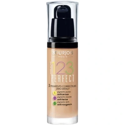 Image of Bourjois 123 Perfect Medium Coverage Liquid Foundation 53 Light Beige, 30ml, 363532